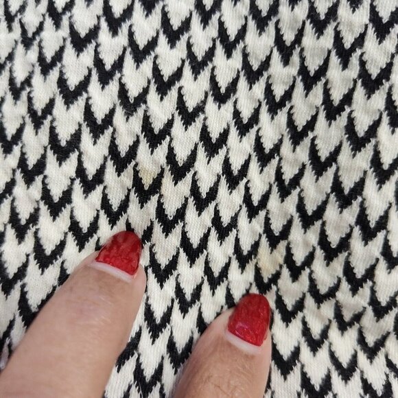 Ann Taylor Loft White Black A-line Dress Women Size 8 Sleeveless Work Career - Picture 6 of 6